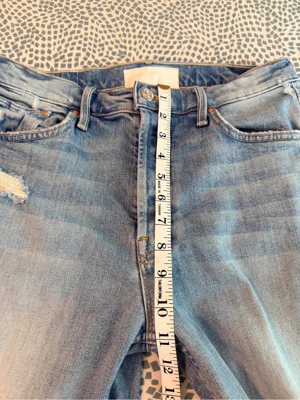 MOTHER Tomcat Straight-Leg Distressed Jeans (Size 29 - runs small) - Picture 10 of 16